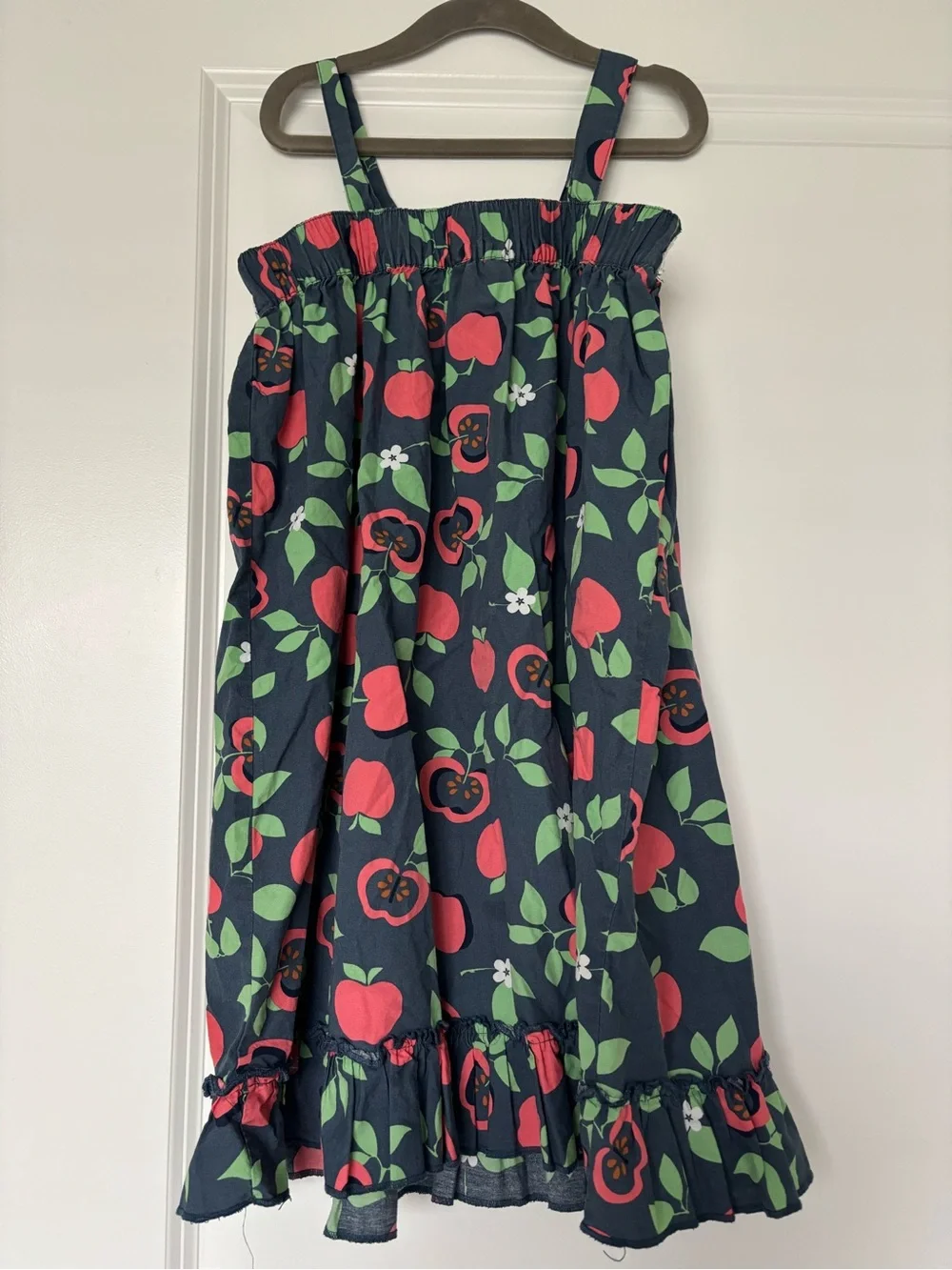 Hanna Andersson Size 130 US 8 Apple Dress Cotton Sun